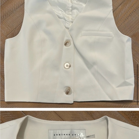 Endless rose cream copped vest - Picture 3 of 4